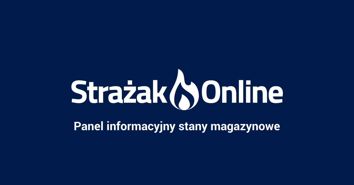 Panel informacyjny stany magazynowe — poradnik Strażak.Online