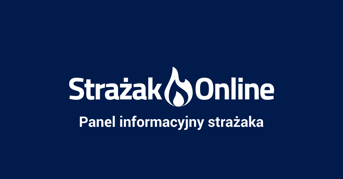 Panel informacyjny strażaka — poradnik Strażak.Online