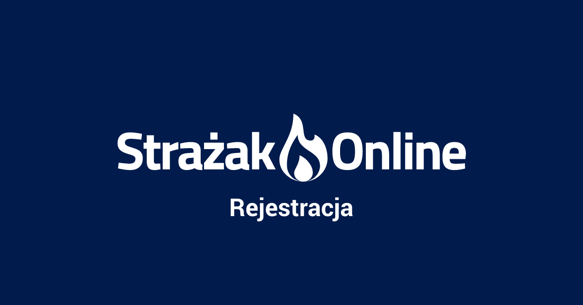 Rejestracja — poradnik Strażak.Online
